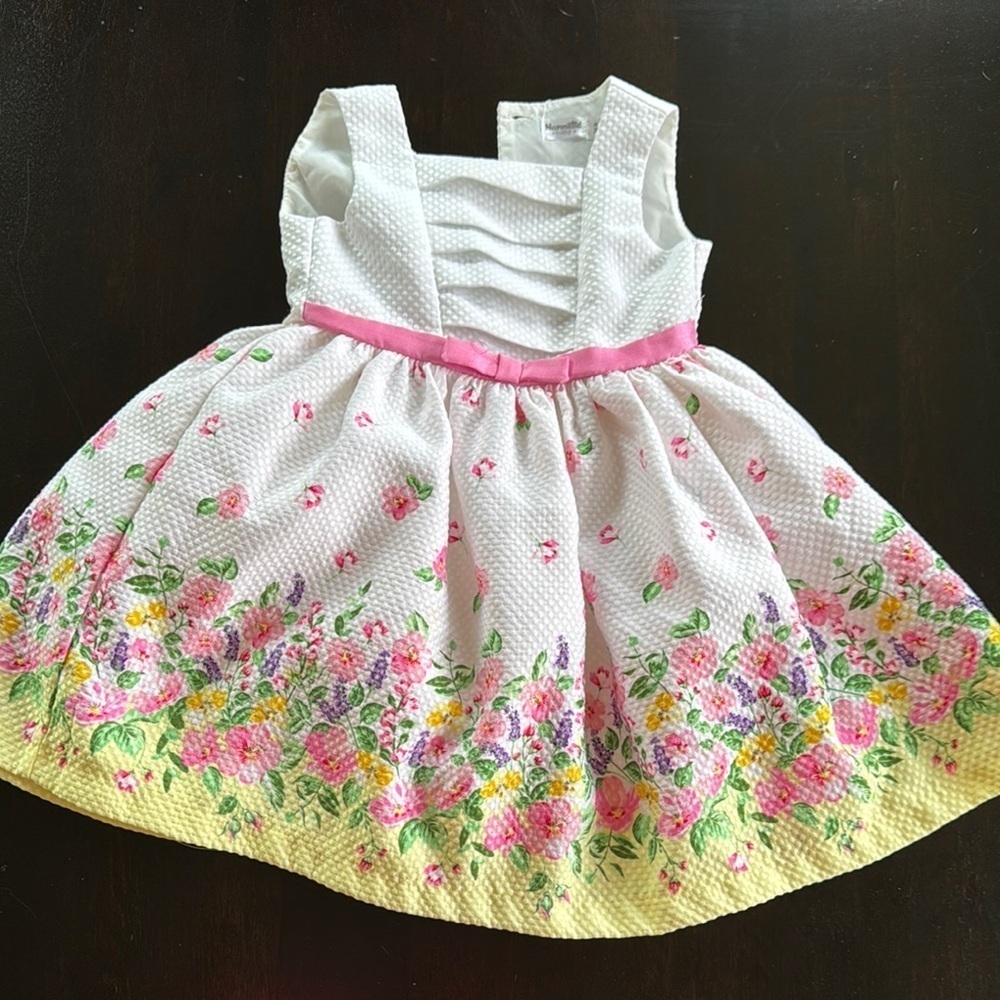 Nannette Baby White Textured Dress